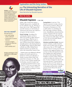 from The Interesting Narrative of the Life of Olaudah Equiano