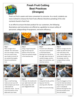 Fresh Fruit Cutting Best Practices (Oranges)