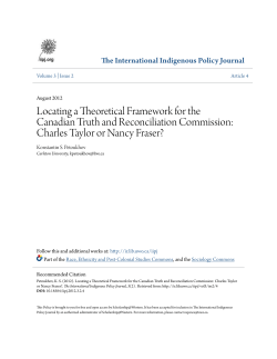Locating a Theoretical Framework for the Canadian Truth and