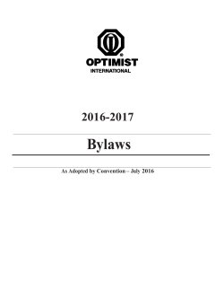 Bylaws - Optimist International