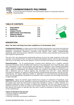 carbohydrate polymers