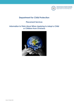 PDF 127KB - Department for Child Protection