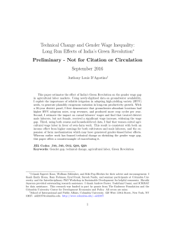 Technical Change and Gender Wage Inequality: Long Run Effects of