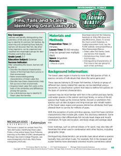 Fins, Tails and Scales - MSU Extension
