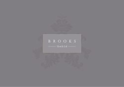 Brochure - Brooks Guesthouse Bristol