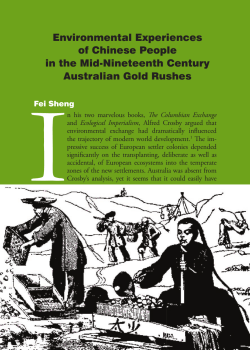 Environmental Experiences of Chinese people in the Mid