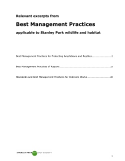 Best Management Practices - Stanley Park Ecology Society