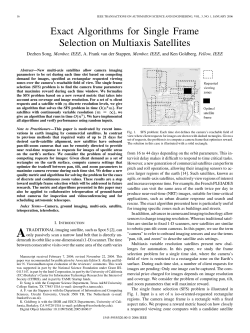 Exact Algorithms for Single Frame Selection on Multiaxis Satellites