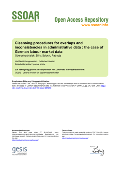the case of German labour market data