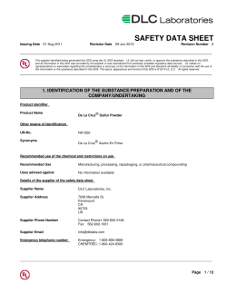 De La Cruz&reg; Sulfur Powder USP 4 OZ