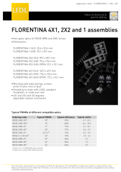 AppNotes FLORENTINA 4X1 2X2 1 assemblies 210716