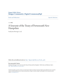 A Souvenir of the Treaty of Portsmouth New Hampshire