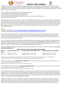 Athlete`s Bill of Rights