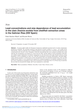 Note Lead concentrations and size dependence of lead