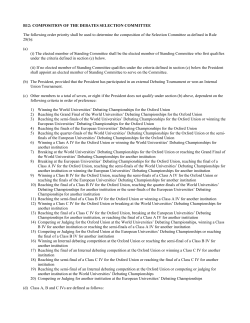 B12: COMPOSITION OF THE DEBATES