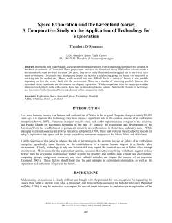 Space Exploration and the Greenland Norse