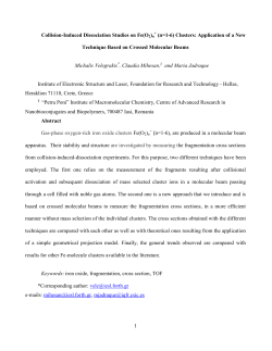 1 Collision-Induced Dissociation Studies on Fe(O2)n (n=1