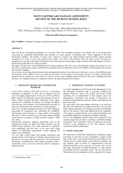 haiti earthquake damage assessment: review of