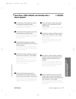 How Does a Mid-Latitude Low Develop into a Storm