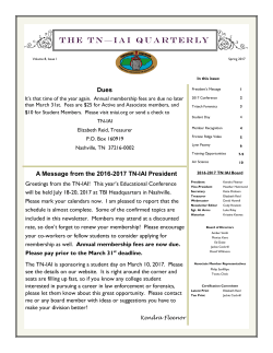 Spring 2017 TN IAI newsletter