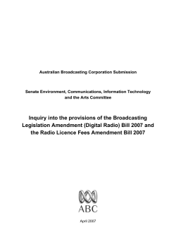 Australian Broadcasting Corporation Submission