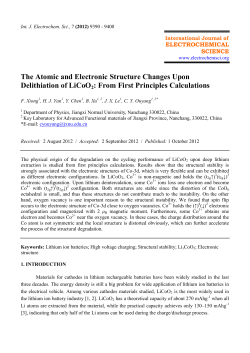 The Atomic and Electronic Structure Changes Upon Delithiation of