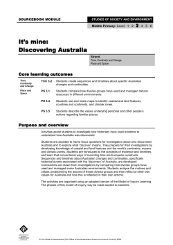 It`s mine: Discovering Australia