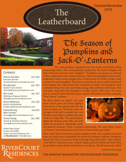 October November Newsletter 2016