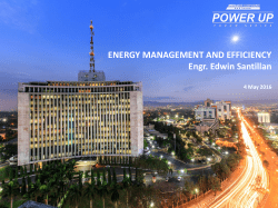 Energy Management and Efficiency