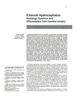 Radiologic Spectrum and Differentiation from Cerebral Atrophy