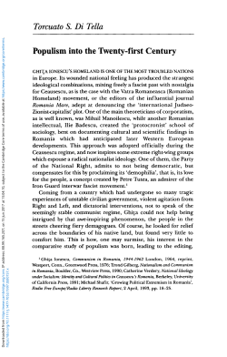 Populism into the Twenty-first Century