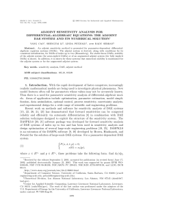 Adjoint sensitivity analysis for differential