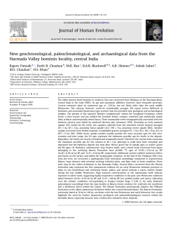 New geochronological, paleoclimatological, and archaeological