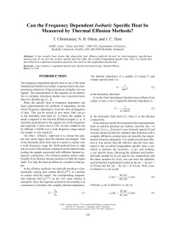 Can the frequency-dependent isobaric specific heat be measured by