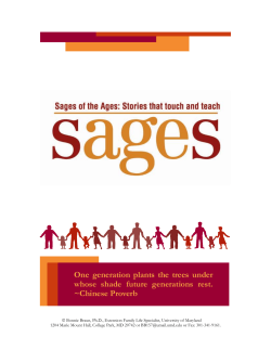 One generation plants the trees under whose shade future