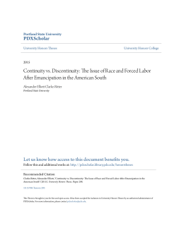 Continuity vs. Discontinuity: The Issue of Race and