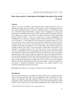 Retrospective Perspective of Outreach Research in Nepal