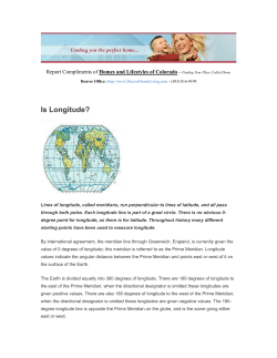 Is Longitude?
