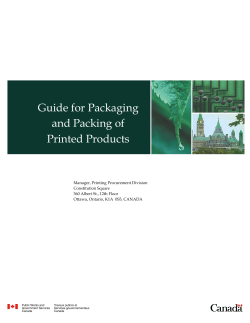 Guide for Packaging and Packing of Printed Products