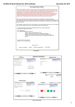 Quick Sheet - Independent School District 196