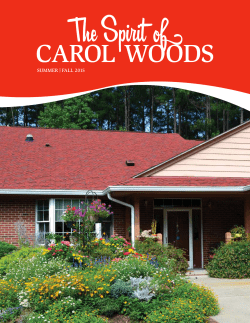 Summer Fall 2015 - Carol Woods Retirement Community