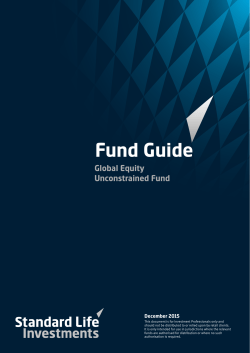 Global Equity Unconstrained Fund Guide