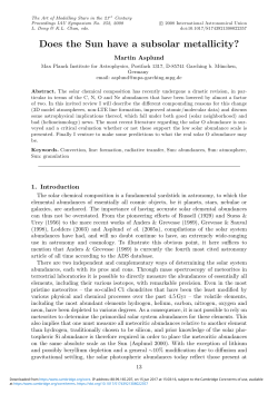 Does the Sun have a subsolar metallicity?