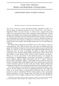 Borders and Borderlands of Interpretation