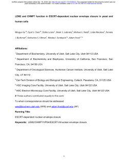 LEM2 and CHMP7 function in ESCRT