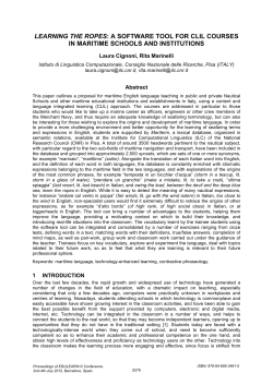 learning the ropes: a software tool for clil courses in maritime