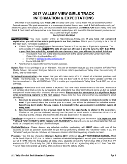 Coach Expectations - Edina Public Schools