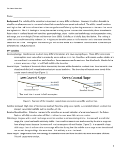 The stability of the shoreline is dependent on many
