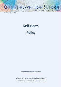 Self-Harm Policy - Kettlethorpe High School