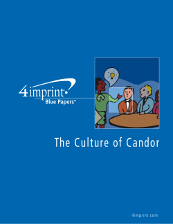 The Culture of Candor - 4imprint Learning Center